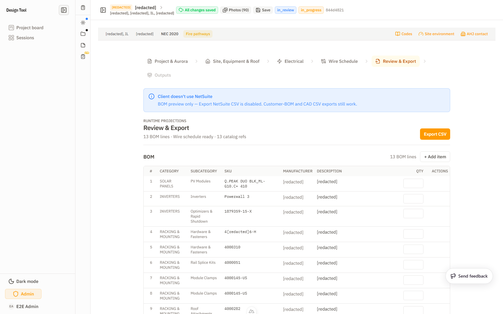 Step 5 review export